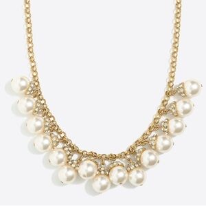 J. Crew Gold and Cream Pearl Necklace